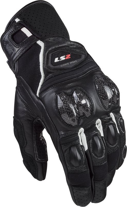 LS2 MC -Handschuhe Funch schwarz/weiß