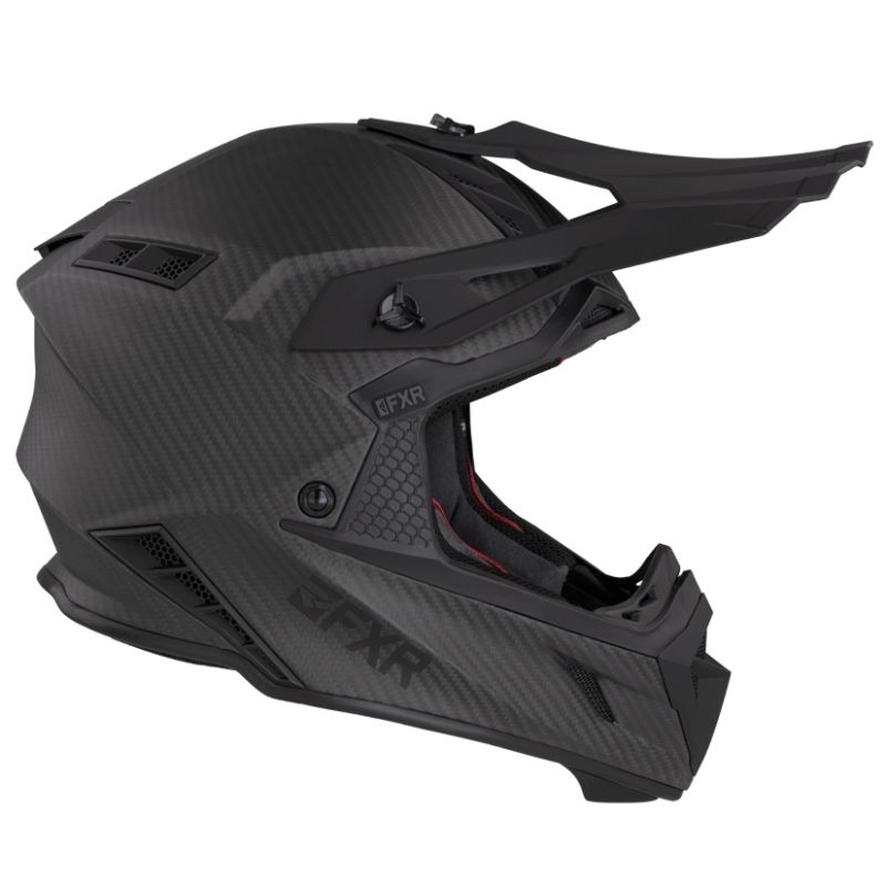 FXR Cross MC Helm Helium Carbon Schwarz