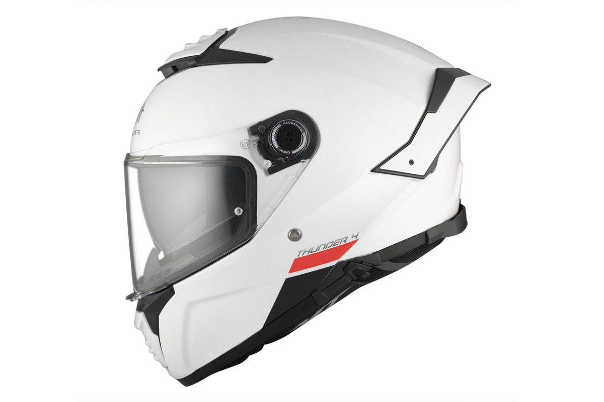 Mt Helmets Integral MC Helmet Thunder 4 Sv White