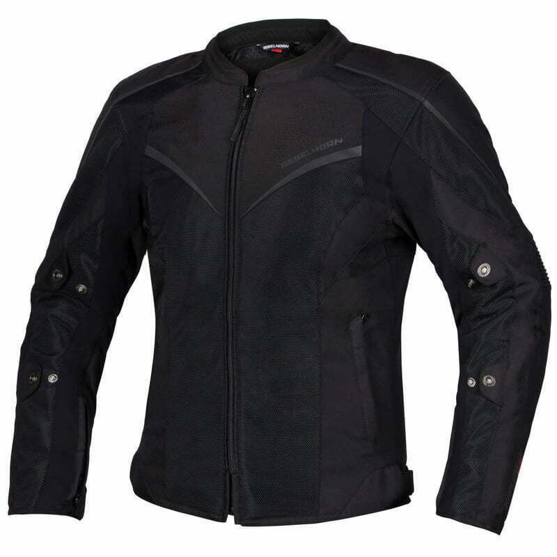 Rebelhorn Dam Textile MC Jacke Hiflow IV Schwarz