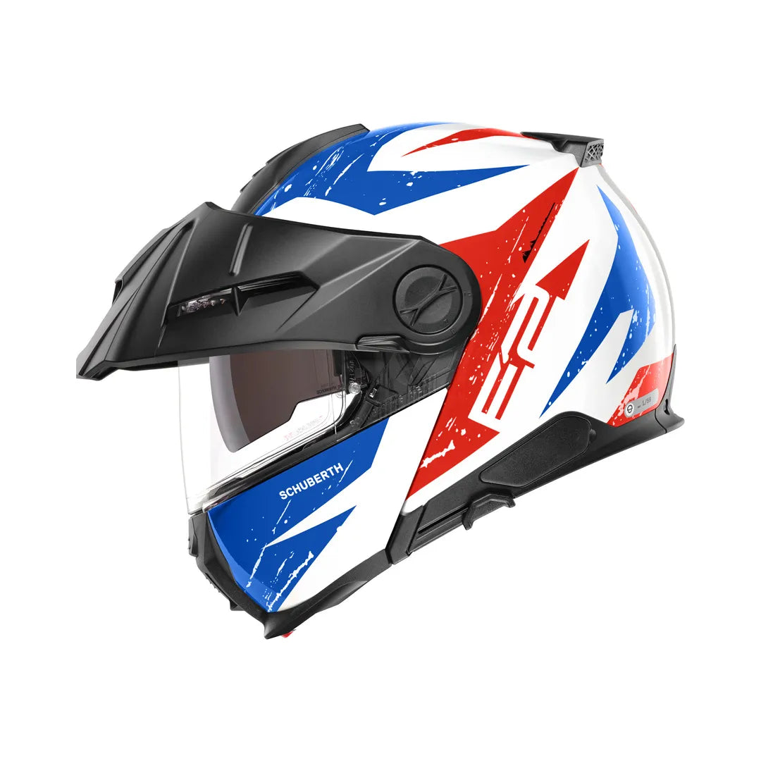 Schuberth Öffnen MC Helm E2 Explorer Blau /Rot