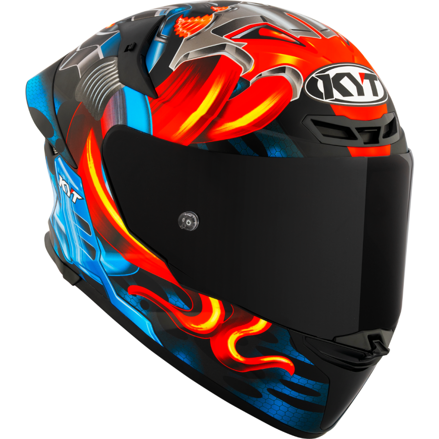 Kyt Integral MC Helm TT-revo Gear E6 Schwarz /Rot /Blau