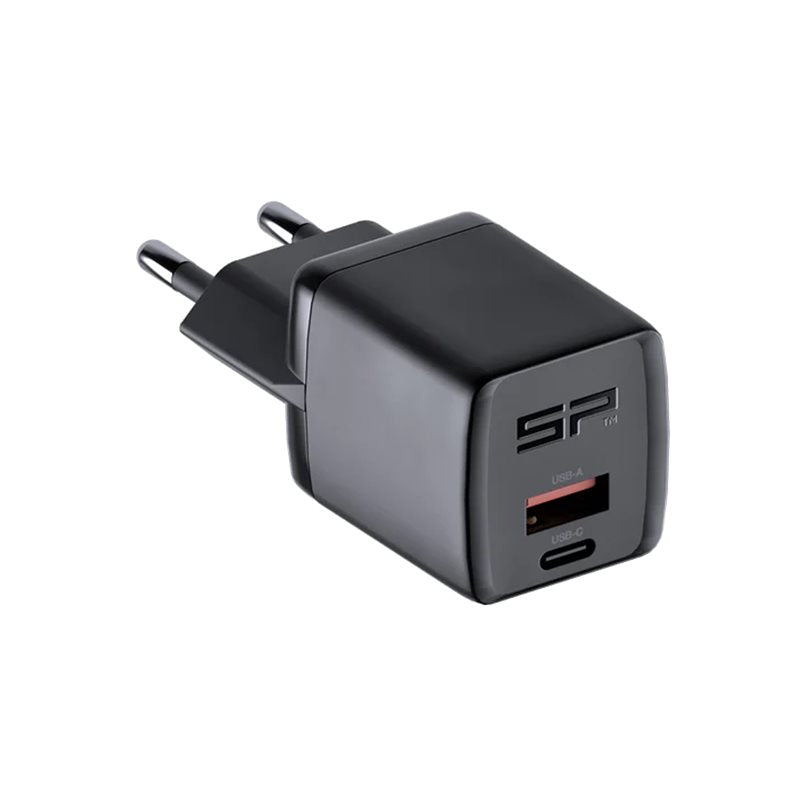 SP Connect Wall Charger 30W EU med USB-C och USB-A portar för snabb och säker laddning av flera enheter. Perfekt för mobiltelefoner och tillbehör.