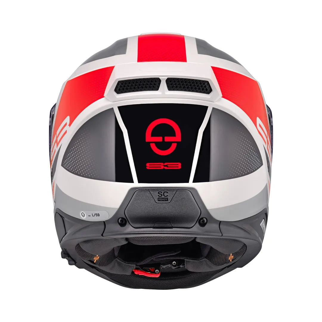 Schuberth Integral Helm S3 Daytona White /Rot