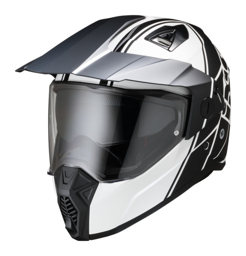 IXS Adventure MC Helm 208 2.0 Schwarz /Weiß