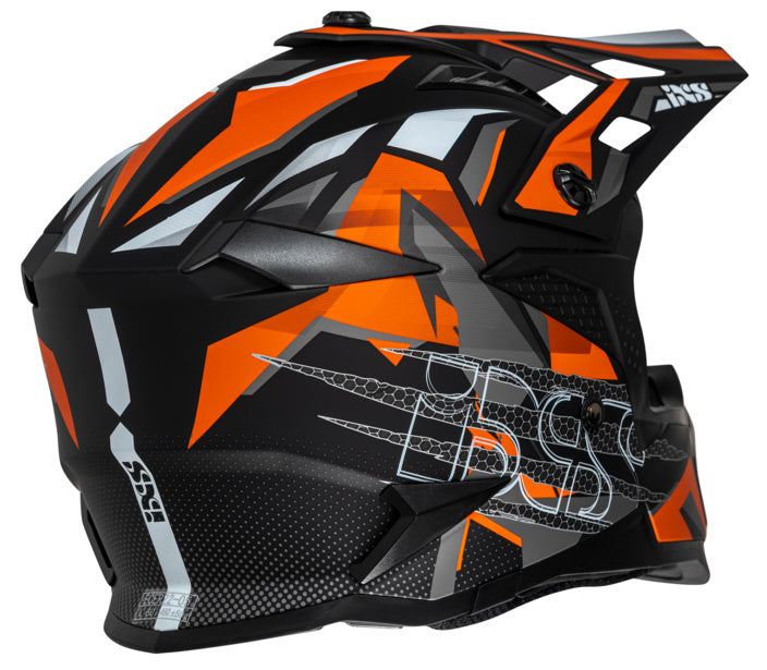 IXS Cross MC Helm 363 2.0 Schwarz /Orange