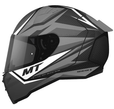 MT Helme Integral MC Helm Rache 2 Kley Pearl White