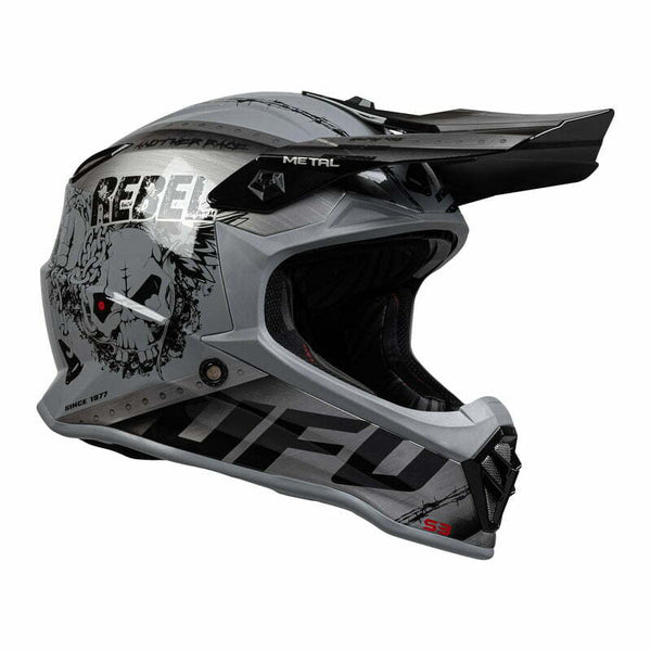 Ufo Barn Cross Mc-Helm Rebel Metall 