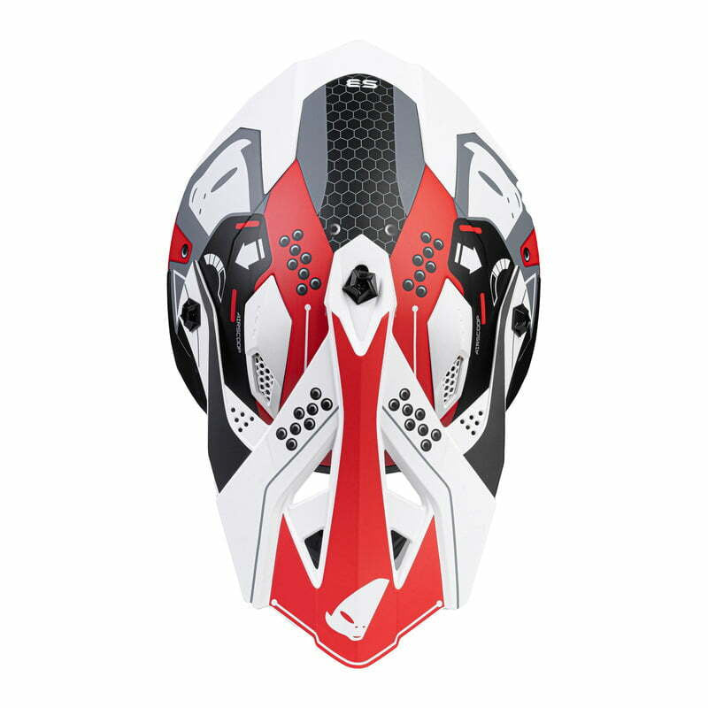 UFO Cross MC helmet intrepid red /white