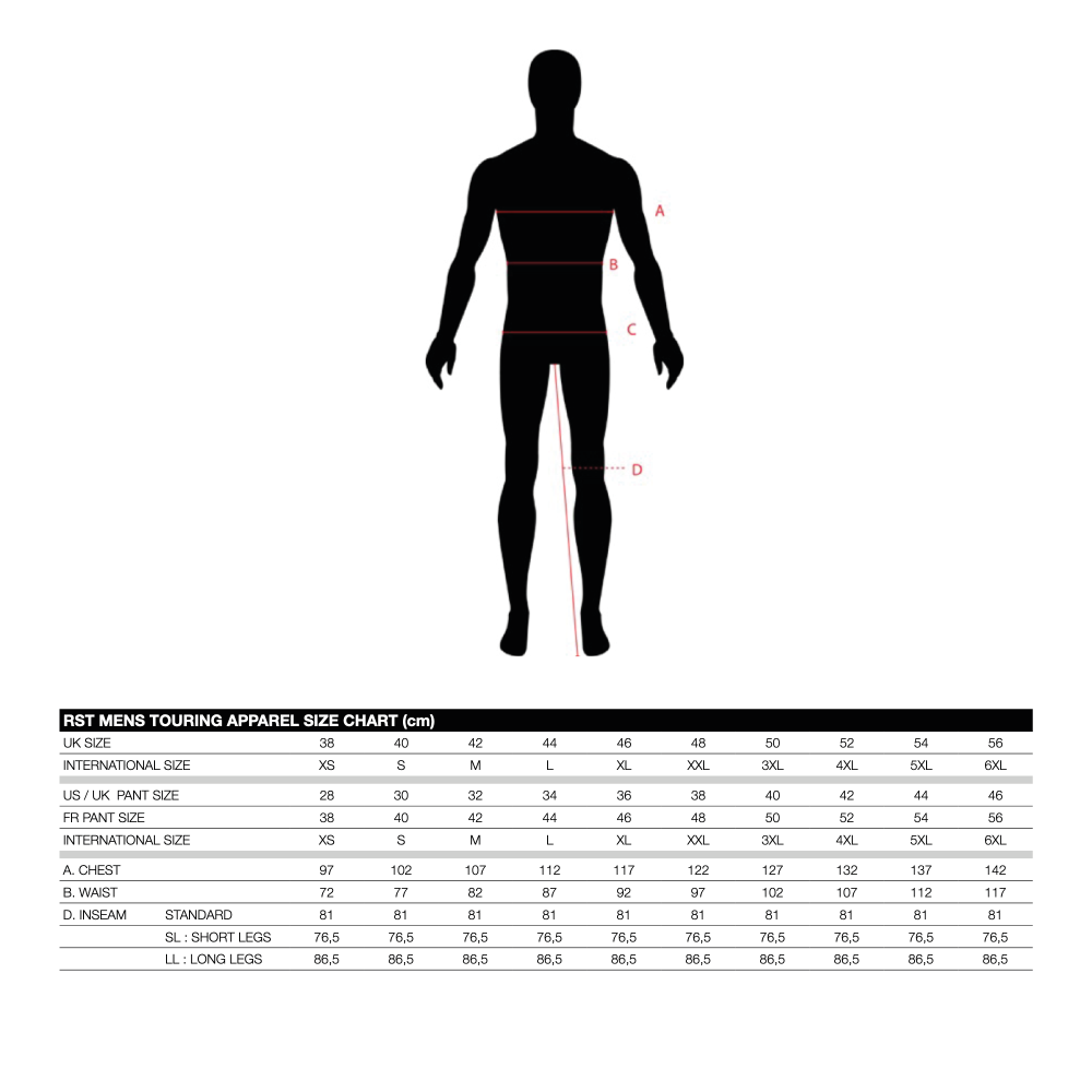 RST MC-Skin-Jacke Tractech Evo 4 CE schwarz