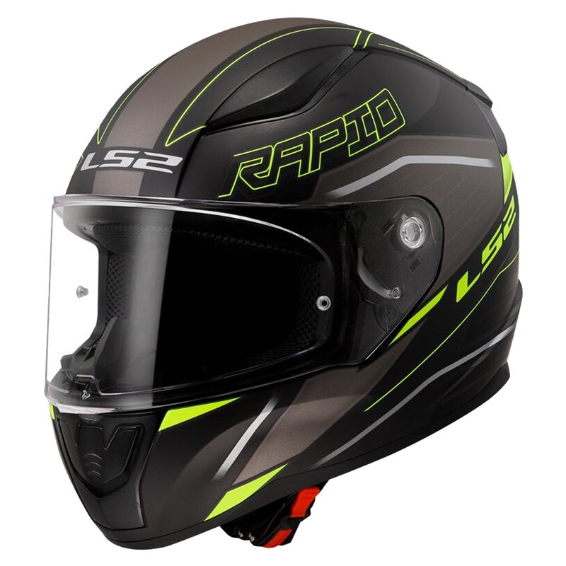 LS2 Integral MC Helmet Rapid II Rokku Black /Flu