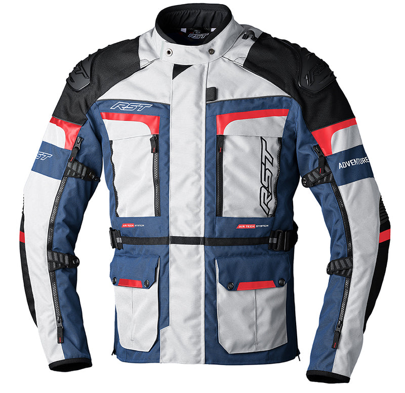 RST Textile MC-Jacket Adventure-X Grau /Rot /Blau