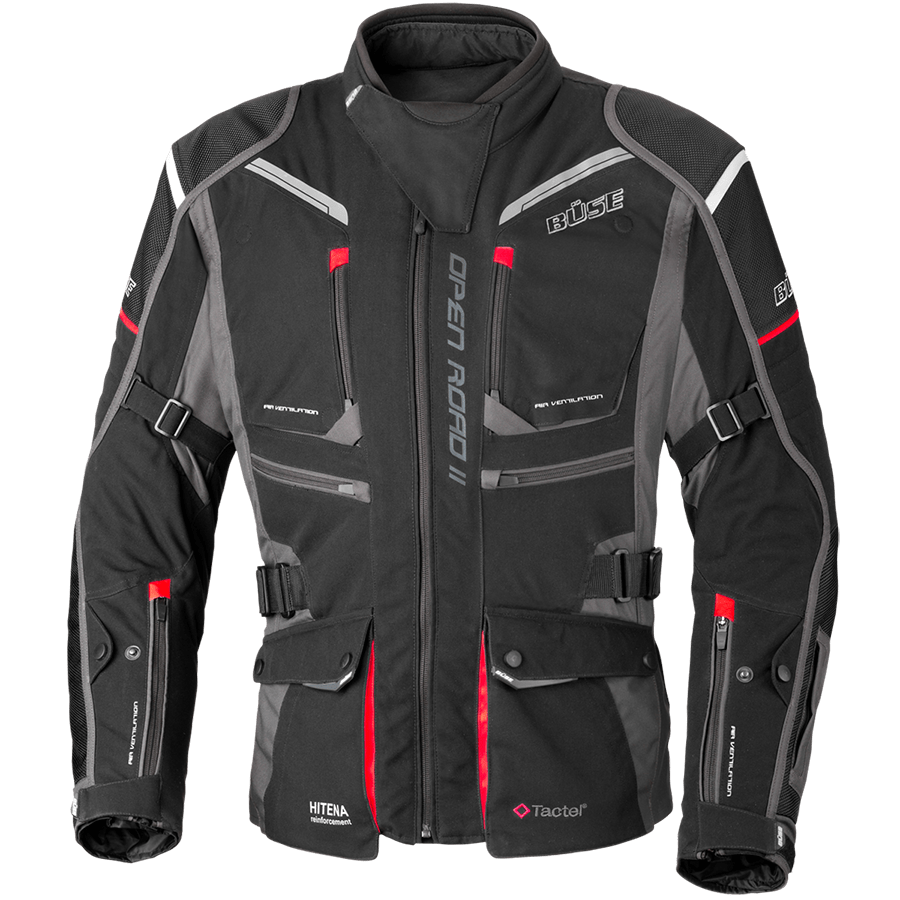 BÖSE Textil Mc-Jacke Open Road II Schwarz 