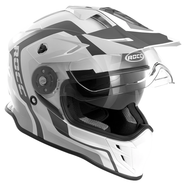 ROCC 781 Adventure Mc-Helmet White / Black 