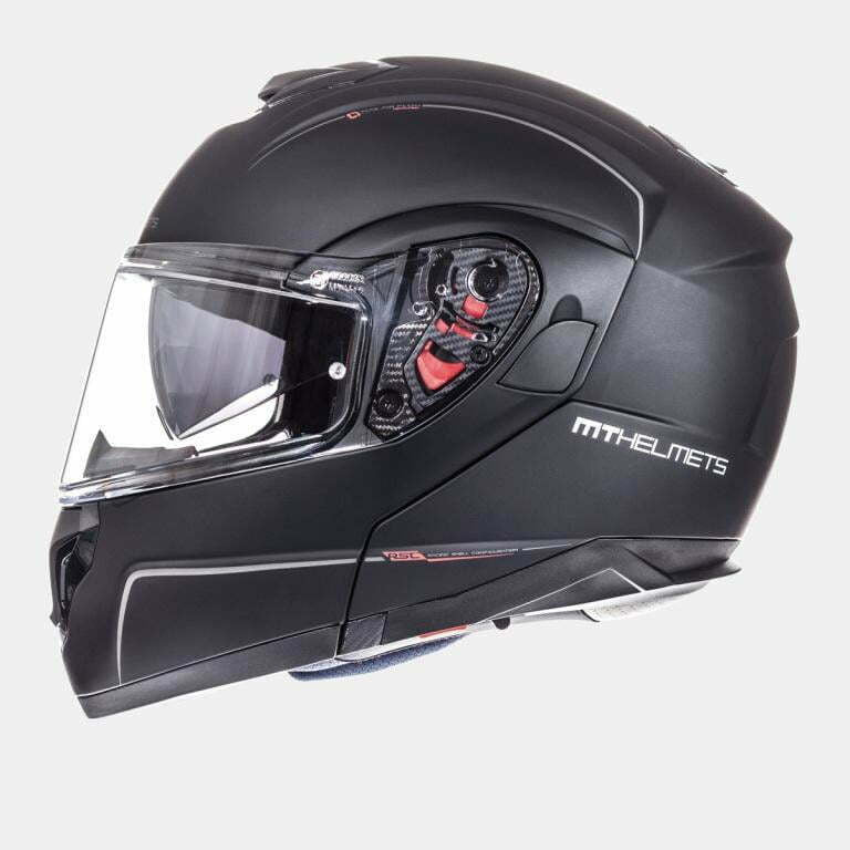 MT Helme Öffnen MC Helm Atom Matt Black