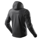 Rebelhorn Softshell Mc-Jacka Slash Svart med logotyp på ryggen och ergonomisk design, bakifrån. Stilren och funktionell.