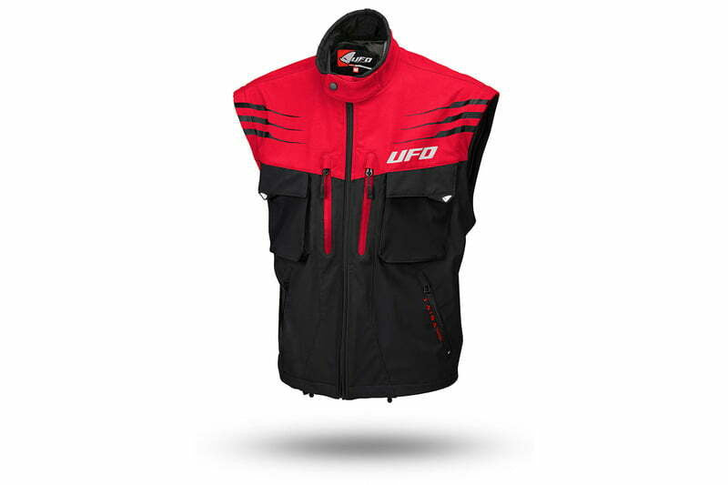 UFO Cross Jacke Taiga schwarz /rot