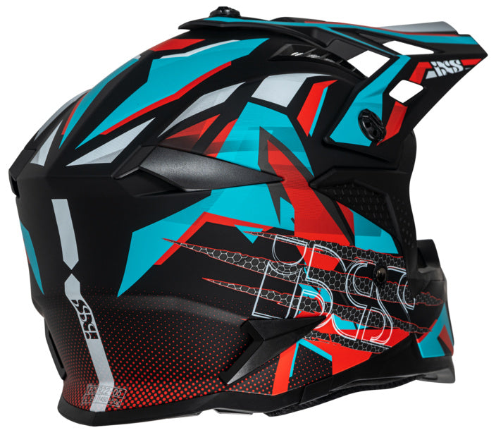 IXS Cross MC Helm 363 2.0 Schwarz /Benzin /Rot