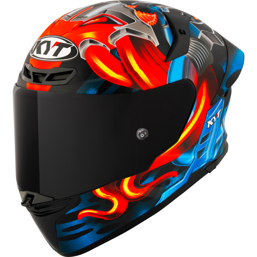 Kyt Integral MC Helm TT-revo Gear E6 Schwarz /Rot /Blau