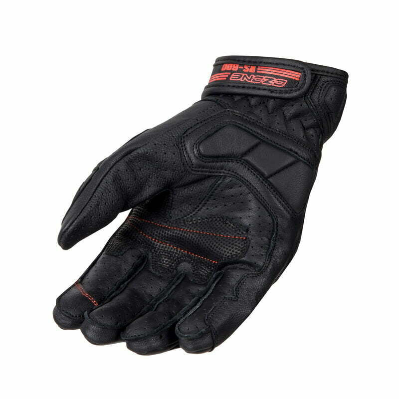 Ozon MC-Gloves RS-600 Kurzes Schwarz /Rot