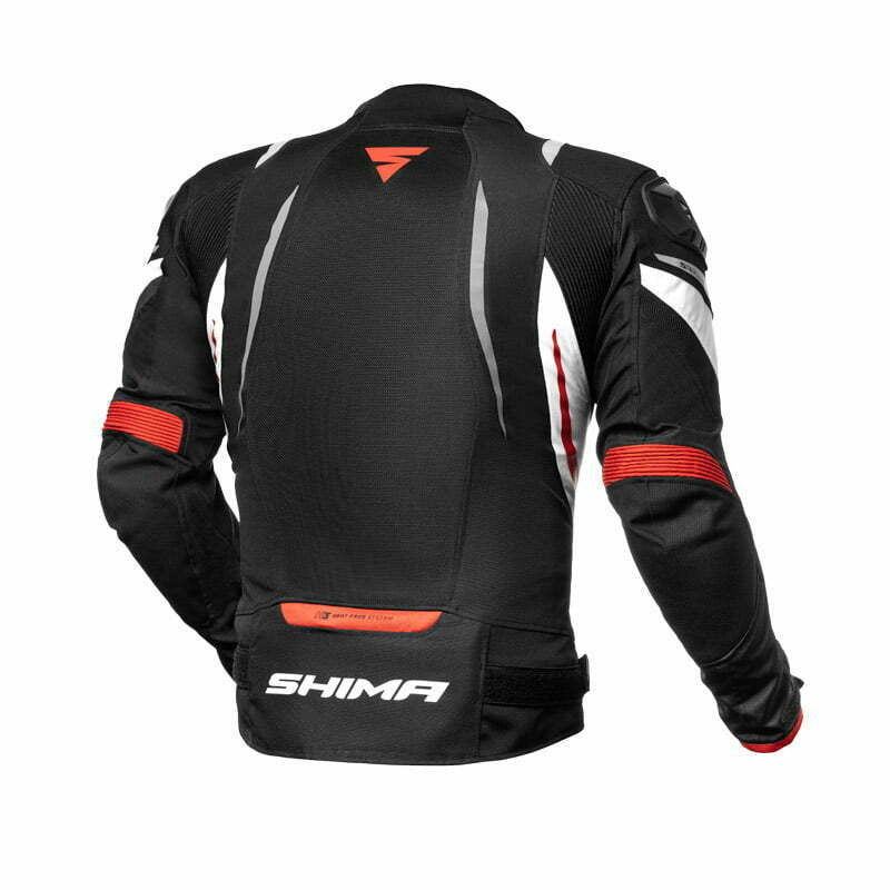 Shima Textil Mc-Jacke Mesh Pro Schwarz /Rot 