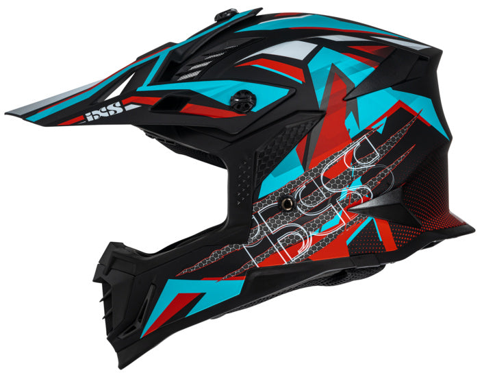 IXS Cross MC Helm 363 2.0 Schwarz /Benzin /Rot