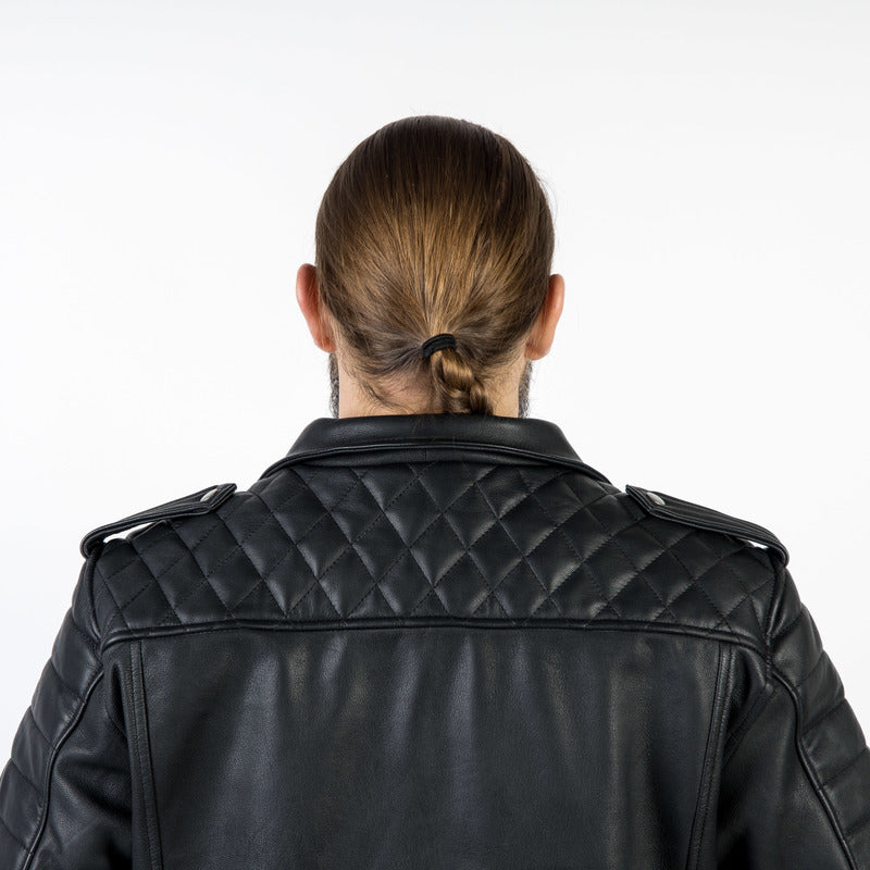 Ozone mc-leather jacket ramones modern black