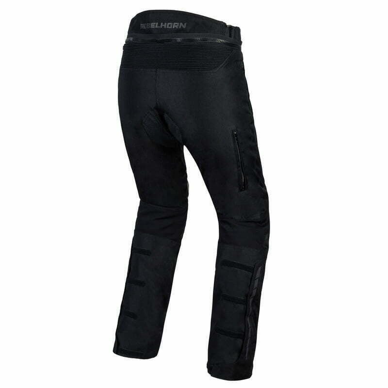 Rebelhorn Dam Textil Mc-Hosen Hiker III Schwarz / Grau 